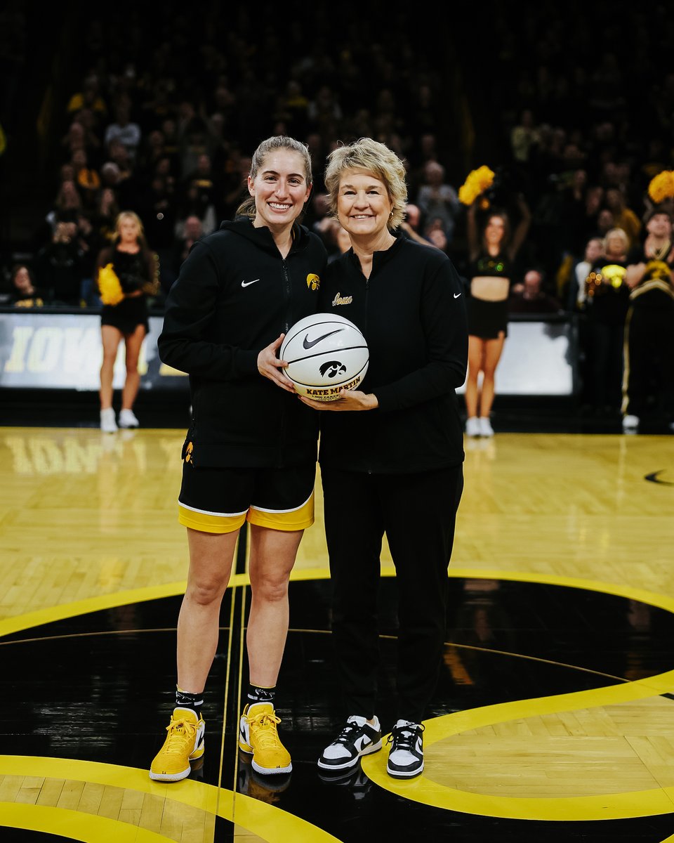 O Captain! My Captain! 

<a href="/kate_martin22/">Kate Martin</a> - the newest member of the 1,000 point club. 

#Hawkeyes