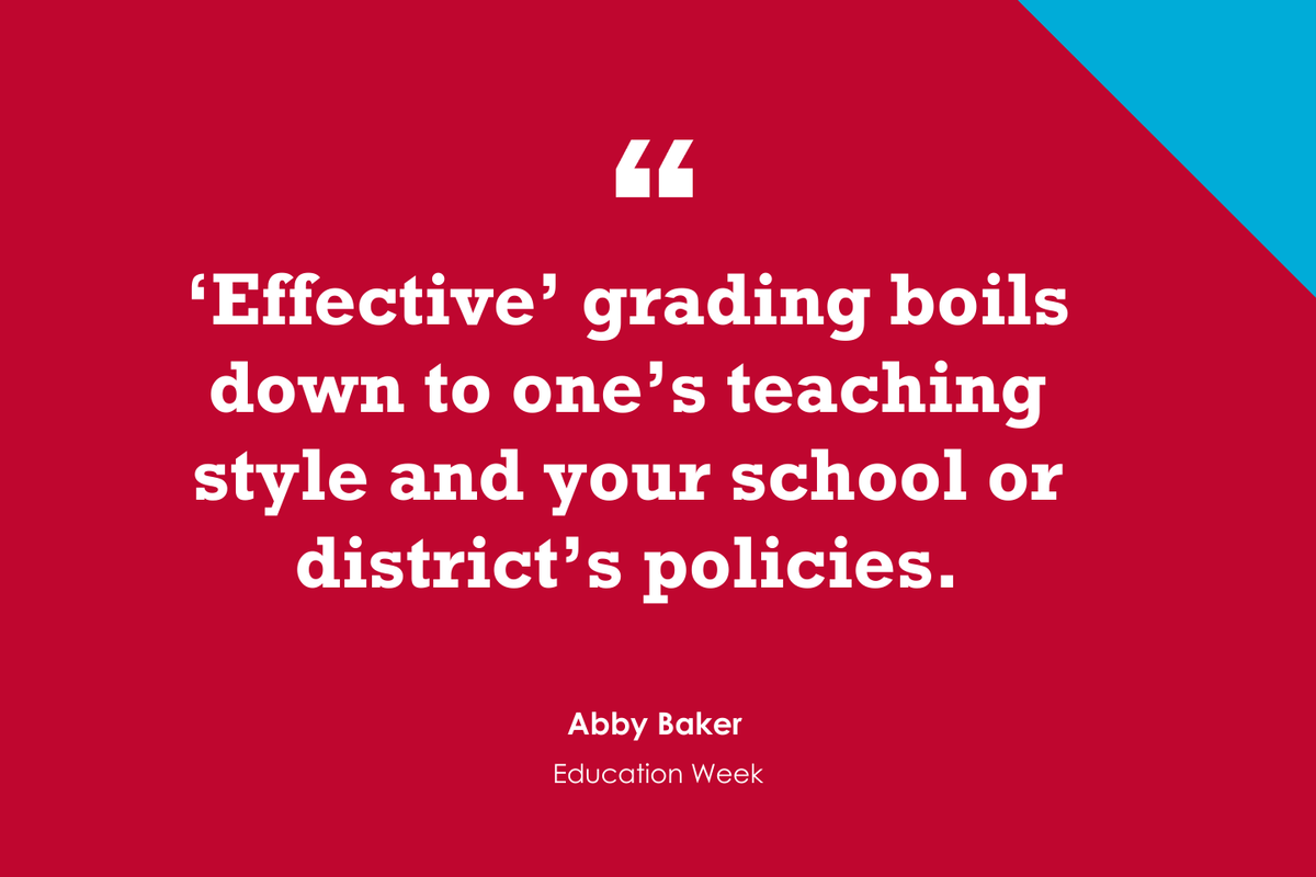 "What’s the Best Way to Grade Students? Teachers Weigh In" is NEW <a href="/educationweek/">Education Week</a> post with <a href="/abbybak/">Abby Baker</a>  edweek.org/teaching-learn…