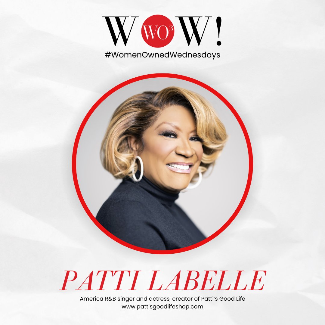 At WO3, we are all for supporting women-owned businesses! For this week, we are honored to feature Patti LaBelle of @pattisgoodlife!

Check this out: pattisgoodlifeshop.com

Leave a ❤️ to show Patti LaBelle your love and support.

#WomenOwnedWednesdays
