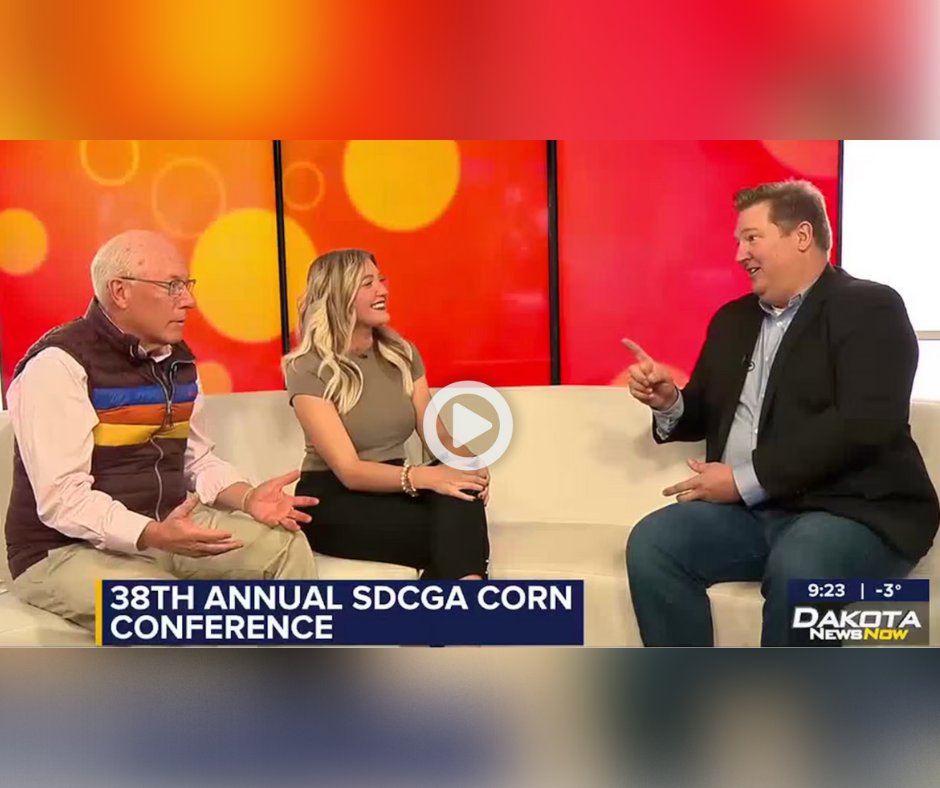 sdcorn's tweet photo. Learn more about the 38th Annual SD Corn Conference by watching this short segment featuring Dave Ellens, SDCGA President, on @dakotanews_now 

https://t.co/qHRoTnkh3z

We hope to see YOU on Saturday! https://t.co/S3T4Adz7ps