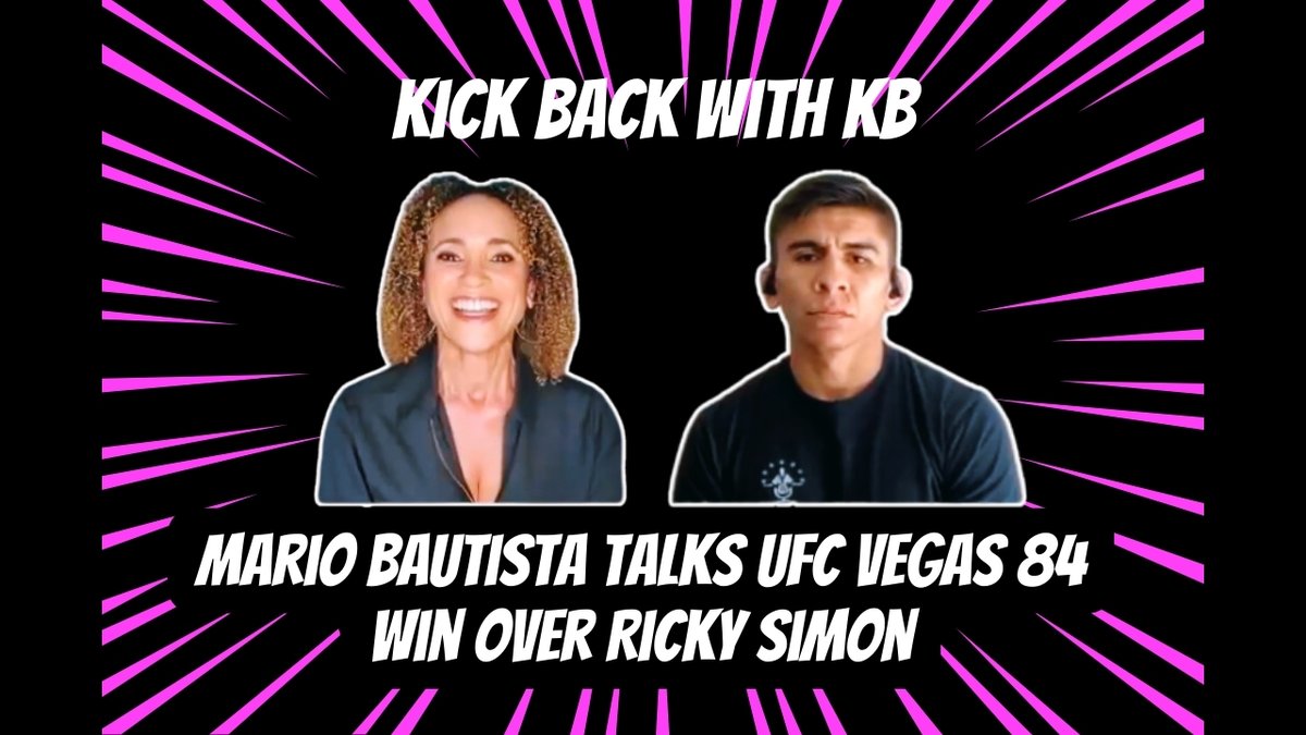 Karyn Bryant (@karynbryant) on Twitter photo So yeah, <a href="/Bautista_mma/">Mario Bautista</a> wanted to win big at #ufcvegas84 & HE DID! 💥 Hear his thoughts on the fight with #rickysimon, why he wants to fight #robfont, what it's like to spar with Champ <a href="/SugaSeanMMA/">Sean O'Malley</a> & more! 👊 #ufc #kbwkb #mma ▶️youtu.be/K3vIj3ca3ds So yeah, <a href="/Bautista_mma/">Mario Bautista</a> wanted to win big at #ufcvegas84 & HE DID! 💥 Hear his thoughts on the fight with #rickysimon, why he wants to fight #robfont, what it's like to spar with Champ <a href="/SugaSeanMMA/">Sean O'Malley</a> & more! 👊 #ufc #kbwkb #mma ▶️youtu.be/K3vIj3ca3ds