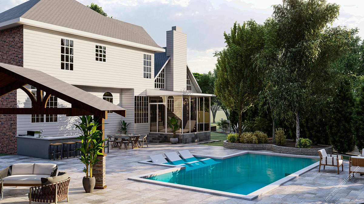 🌟 Exciting update! Just wrapped up a stunning front driveway and backyard project! 🏡🏊♂️🍔

#HomeDesign #FrontDriveway #BackyardDesign #PoolsideLiving #OutdoorKitchen

Looking forward to more design adventures! ✨🌺

Explore our project - 
🌍 imranscreation.com/our-creations