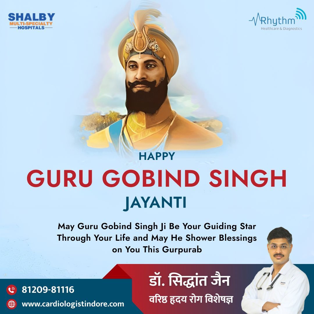 CardiologistInd's tweet photo. 🌟 Wishing everyone a joyous and blessed Guru Gobind Singh Jayanti! 🙏✨

On this auspicious day, we celebrate the birth of Guru Gobind Singh Ji, a beacon of courage, wisdom, and selfless service. 
.
.
#GuruGobindSinghJayanti #Blessings #Inspiration #GuruGobindSingh https://t.co/B9aJUFsnF5