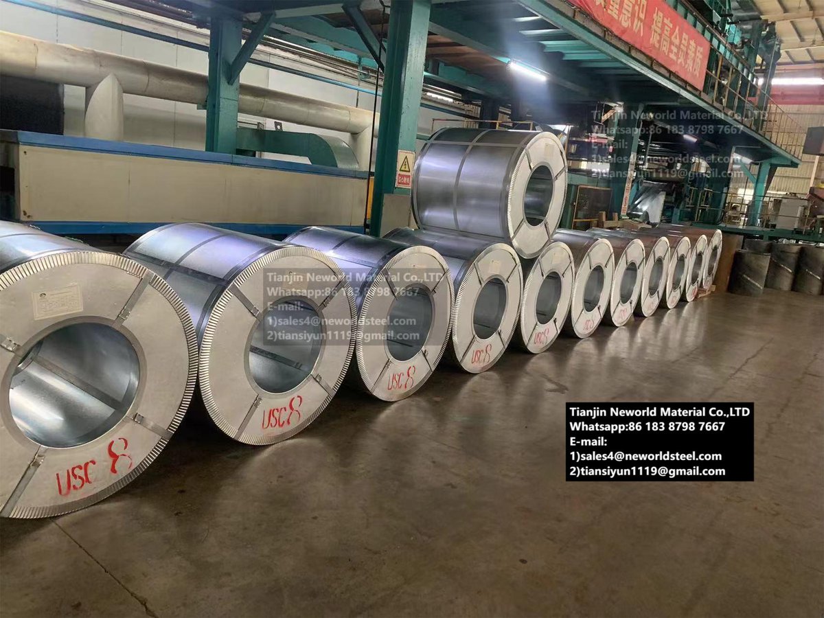 Max59277522's tweet photo. #GI #GICoil #CRS #CRC #Coldsheet #HRS #HRC #Galvanizedstrip #galvanizedsheet #Galvanizedcoil #gistrip #galvanizedstrip  #factory #manufacture

 Wholesale Gl Steel Coil Strip JIs G3302 SQCC 0.13mm Gl Galvanized Steel Coil

WhatsApp/ Wechat +86 183 8798 7667 https://t.co/VwdOCiyS2G