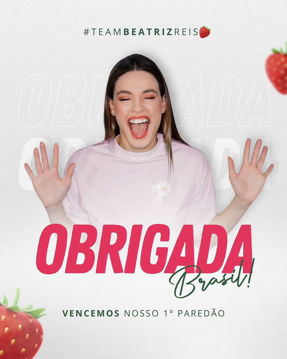 É A ++ BRASIL DO BRASILLLLLL 🇧🇷❤️

Vencemos nosso primeiro paredão e o sentimento é esse: RENOVAÇÃO ✨

Obrigada por cada voto moranguetes, estamos na primeira semana de programa, mas já sentimos que essa ligação não é de agora… 🥰 

Vocês são especiais e nós somos honrados em