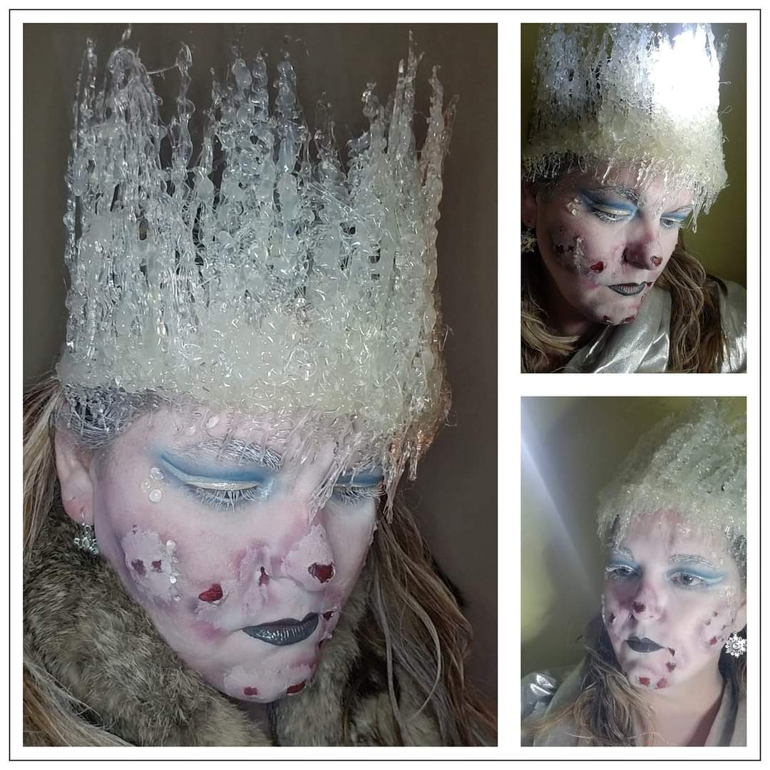 Frost Bitten Ice Queen look I did a few years ago

#Makeup #tutorial #cosplay #costume #diy #how #makeupartist #sfx #sfxmakeup #icequeen