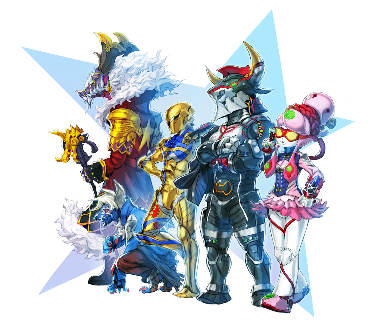 「キュウレンジャーみたいな着ぐるみヒーローまた出てほしい #ヒーローの日」|むうてんのイラスト