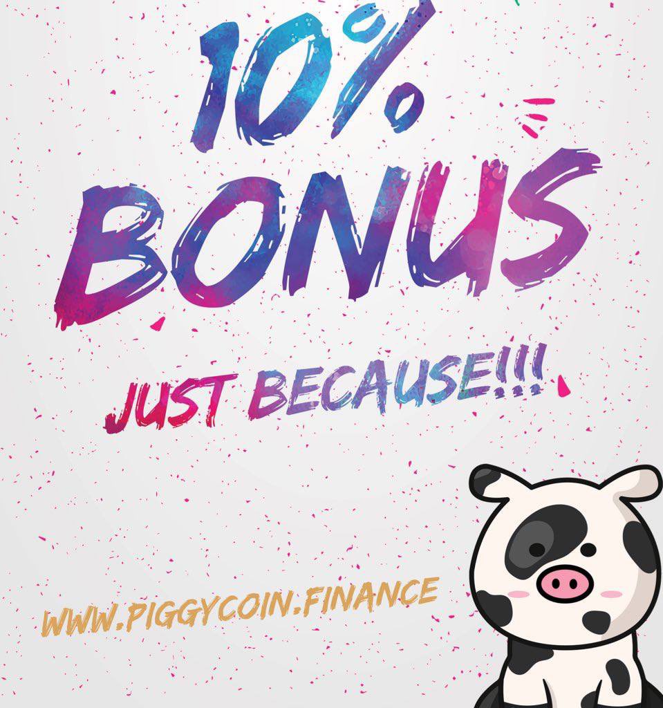 piggycoinbsc's tweet photo. $PiggyC is not about just a growing chart, reserves keep growing, the piggyhood too ❤️🤝🙌🔥, we are releasing our dApps, it’s crazy how well things are going. Enjoy piggies!

We extended the bonus until Saturday at 12AM EST because some people asked us to wait for payment day 😁 https://t.co/lpfvS6EyC5