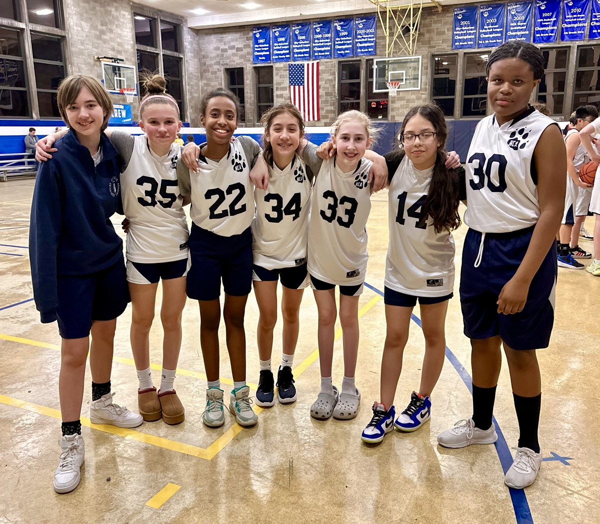 NcaWildcats's tweet photo. Our 7th grader girls basketball team. 🏀 https://t.co/hcYao9YH4i