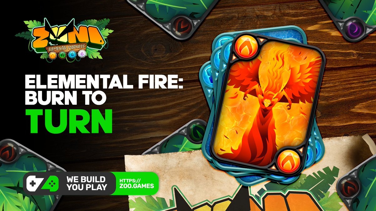 OnPlyr's tweet image. 🔥Elemental Fire: Burn to Turn!

Heat things up with the Elemental Fire card in #ZooNo! Burn a card from your hand and keep your opponents guessing.

It's hot strategy at its finest!

#ElementalFire #BurnStrategy
