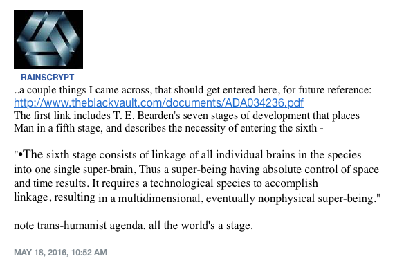 rainscrypt's tweet photo. note trans-humanist agenda.
May 18, 2016
compare to Shakespeare ~ All the World is Staged https://t.co/yazfzQUTP8