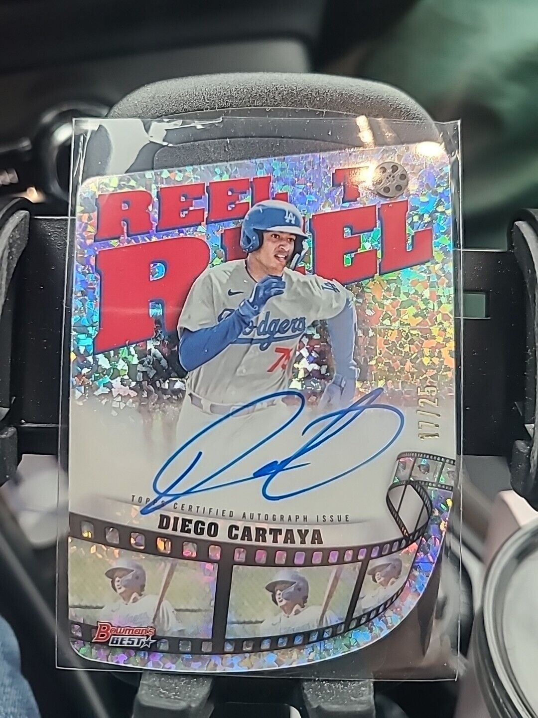 Lil' Dingers Sports Cards on X: Overall, I'm disappointed with the look of  the autograph cards in 2023 Bowman's Best, but the Reel To Reel autos are  straight up 🔥🔥🔥🔥🔥🔥  /