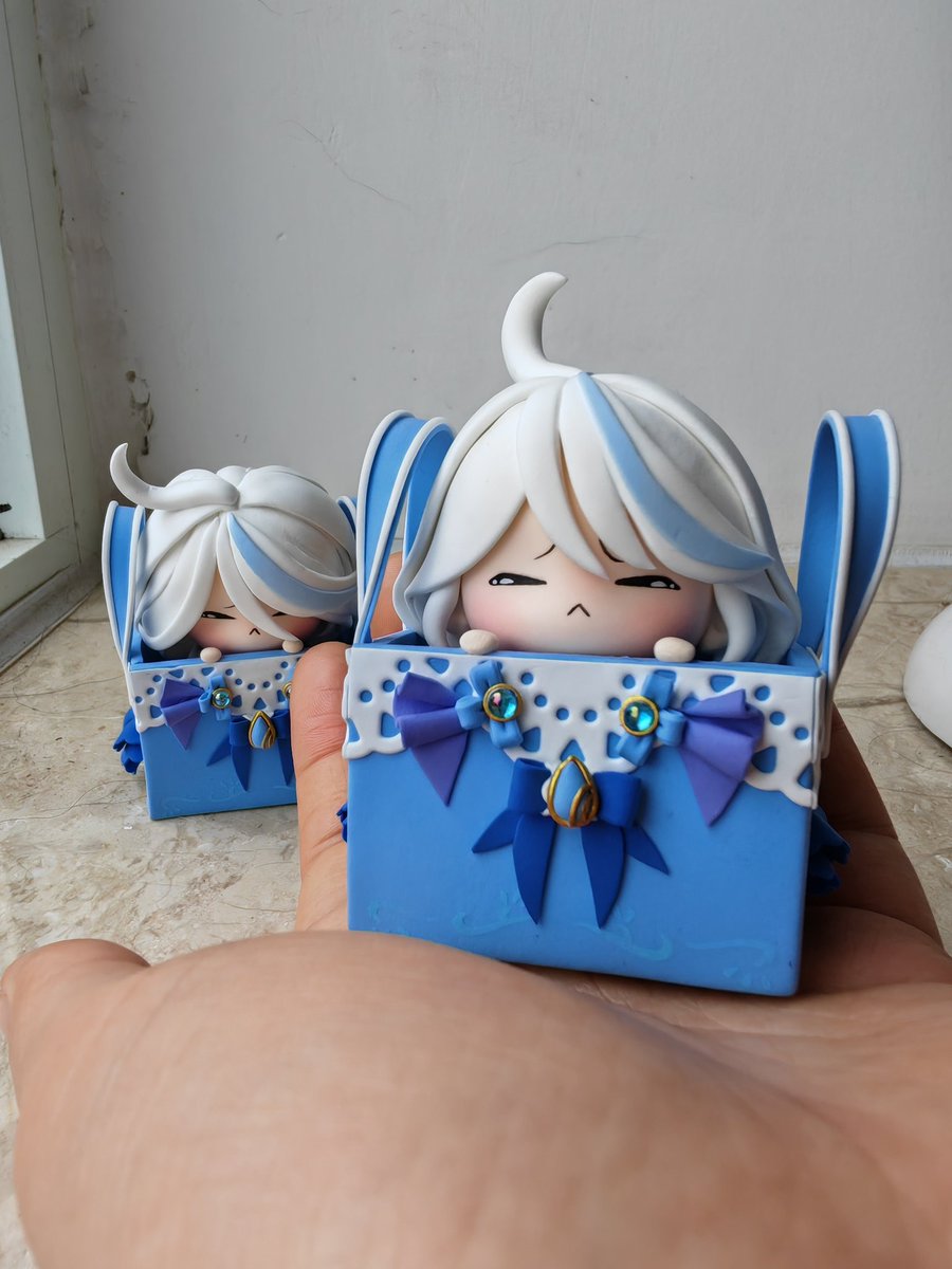 Skyclayart's tweet photo. #genshinleaks #Genshinlmpact #Furina #Neuvillette #clay #clayart https://t.co/6AlaaLP07n