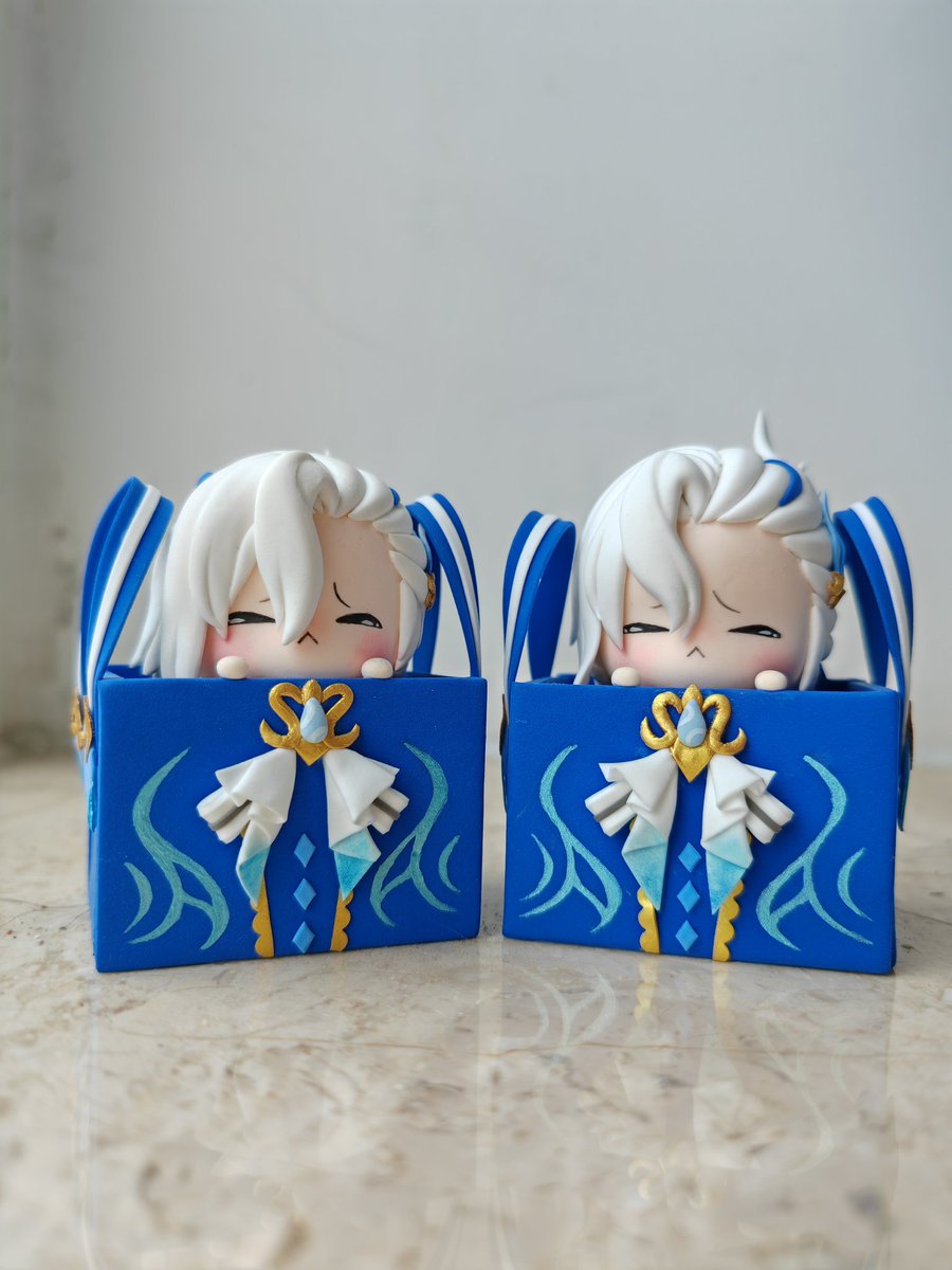 Skyclayart's tweet photo. #genshinleaks #Genshinlmpact #Furina #Neuvillette #clay #clayart https://t.co/6AlaaLP07n