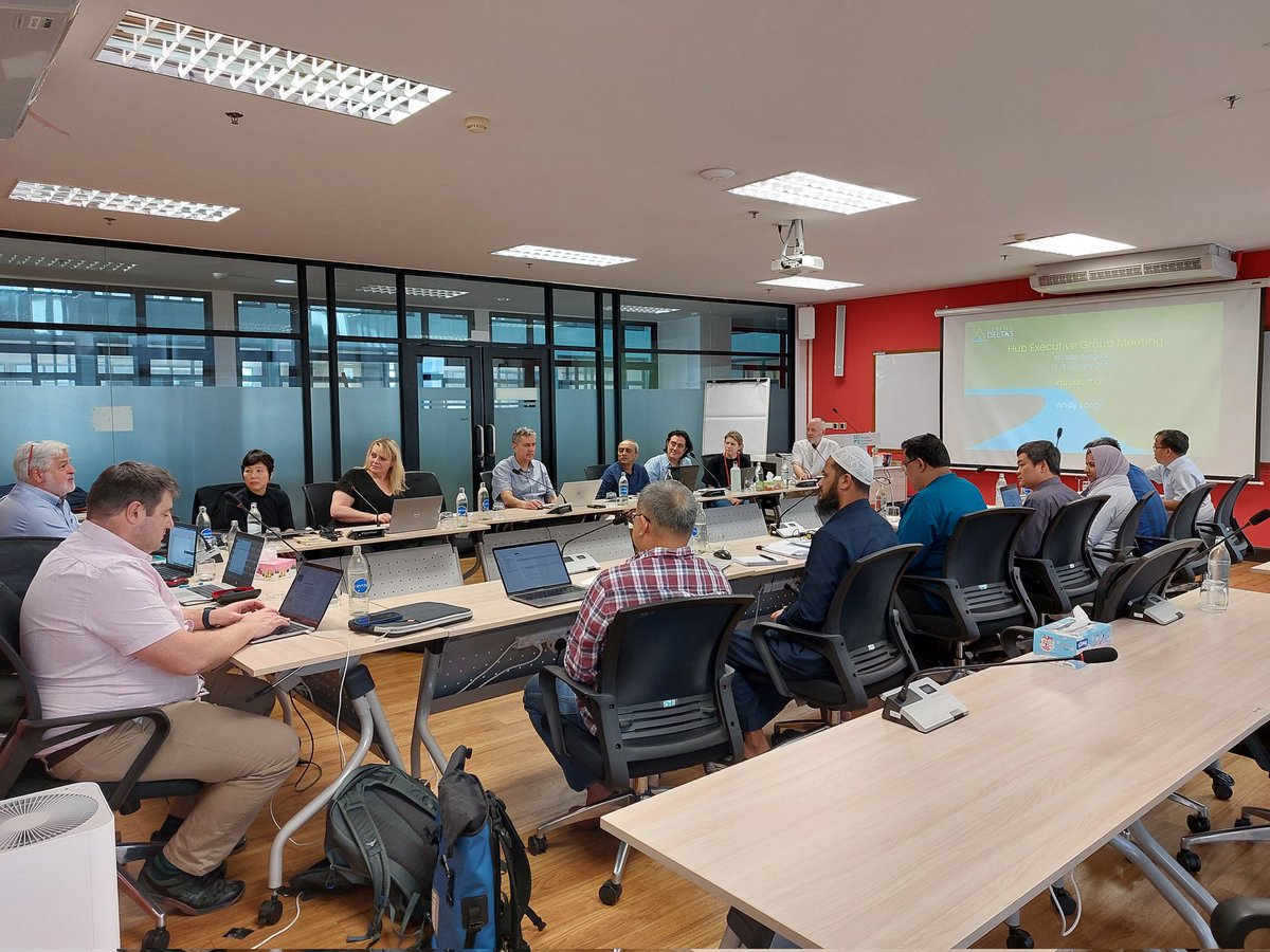 Talking about how to develop research outputs into outcomes. Back in  Bangkok for the <a href="/livingdeltas/">GCRF Living Deltas Hub</a> exec meeting #deltas