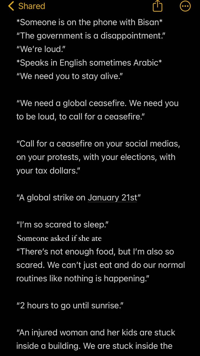 NatalieLovesxo's tweet photo. Took notes of Bisan’s live, let me know if I missed anything. I didn’t document what she said word for word perfectly, but this is to show you what was being discussed. (Last one is in replies) https://t.co/hT1tS1Xd8H