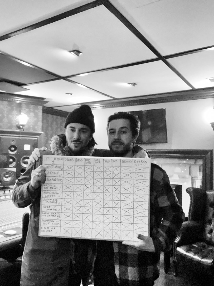 Album 1 -Done ✔️ 
It’s everything you’ve come to expect and so much more.
Love to @vadarecordingstudios for being home away from home for the past couple of weeks.
I’m also incredibly thankful to have had <a href="/producerperks/">George Perks</a> with me every step of the way. Excited for what’s to come.