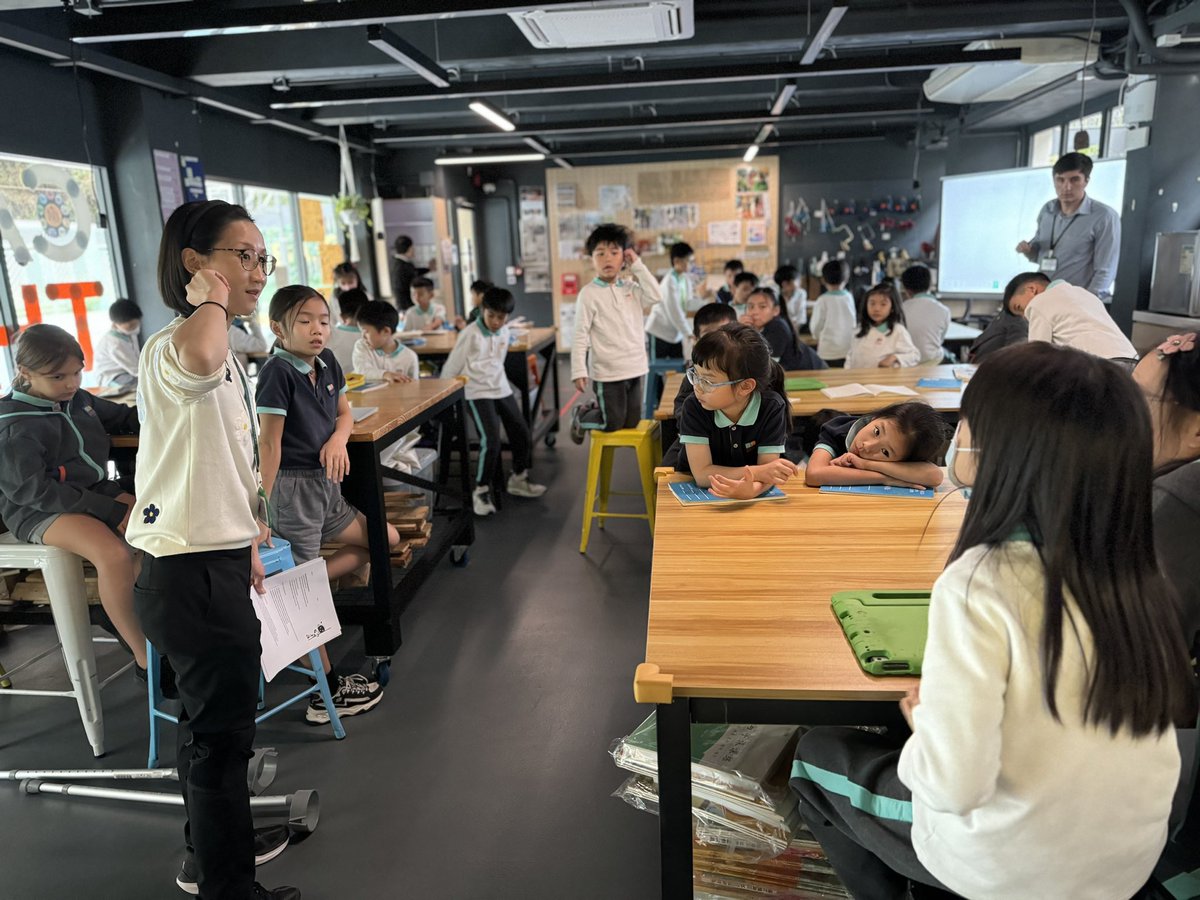 Our Head of School was excited to join in on the fun today and teach a class on AI! Students engaged in a fun storytelling activity that helped them understand how an LLM (Like ChatGPT) writes text. #WatchUsBloom #AIinEDU #AIinEducation
