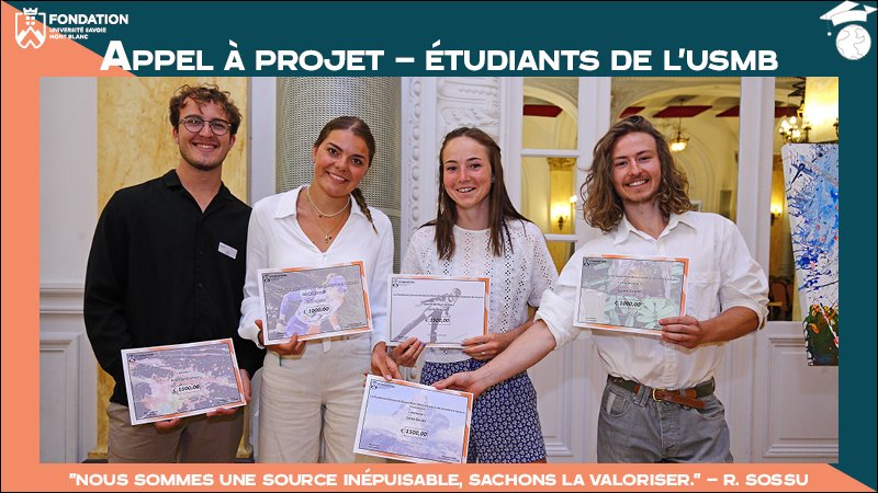 Alerte, alerte 📢
La 5e édition de l'appel à projet pour les étudiants de <a href="/Univ_Savoie/">UnivSavoieMontBlanc</a> est lancé ! 

C'est le moment de candidater 👇
lnkd.in/d39EH7rz