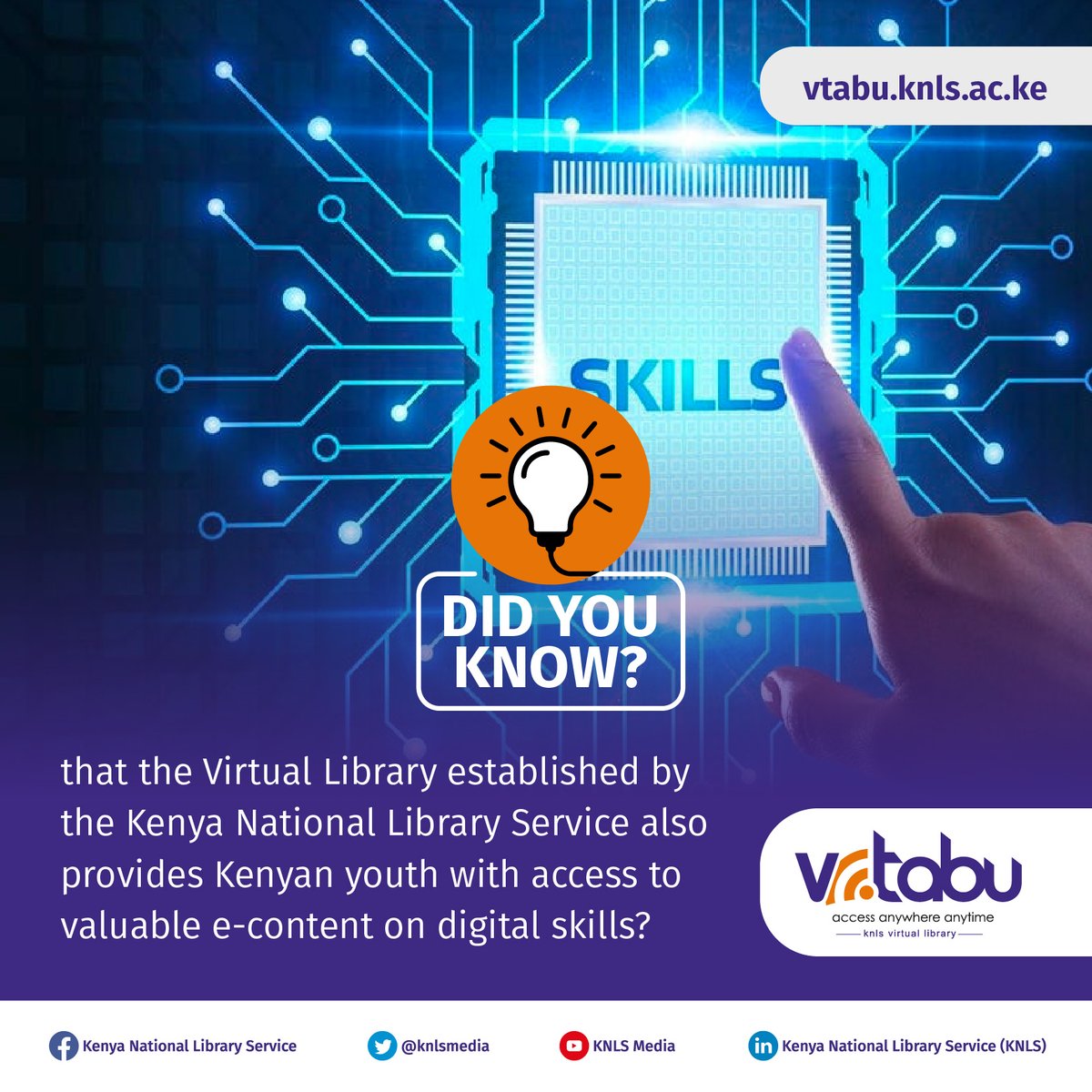 knlsmedia's tweet photo. Unlock a world of digital possibilities with the KNLS Virtual Library! For just Ksh. 20, dive into a treasure trove of e-content that equips youth with essential digital skills.  Subscribe now at https://t.co/e1ABZK0Xjj and embark on a journey of knowledge and innovation. #vtabu https://t.co/dZ5tuZ3pTN