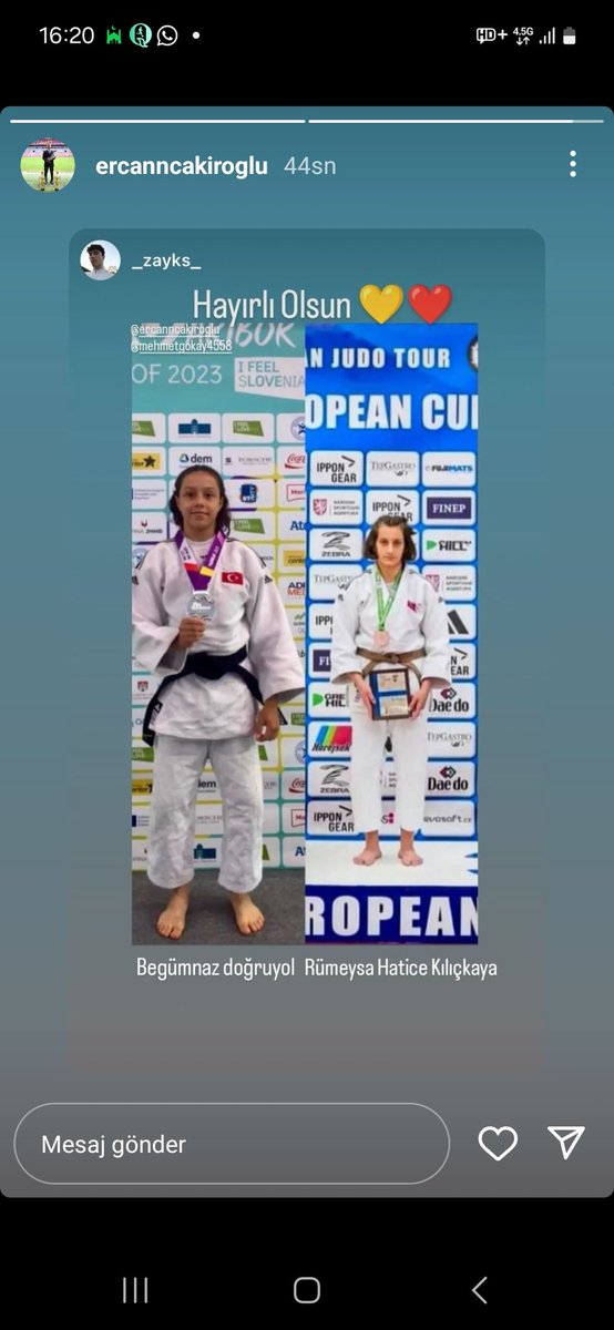 Sivas Sporcu Eğitim Merkezin de  bulunan sporcularım Begümnaz Doğruyol ve Rümeysa Hatice Kılıçkaya GALATASARAY spor kulübüne transfer olmuştur.Rabbim bahtlarını ve yollarını açık etsin inşallah.Emeği geçen herkesi kutlarım.Sivas Judo🤲😉👍💪🇹🇷🥋🇹🇷🧿