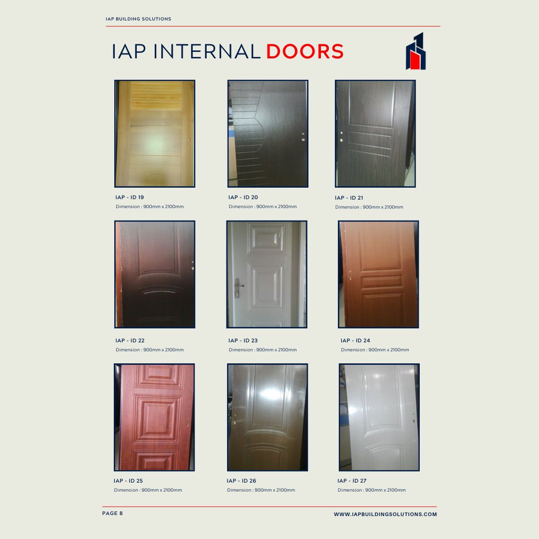 Explore our Doors Catalog for Timeless Designs and Exceptional Quality

#doors #doorsdesign #doorscatalog #building #iap #construction #glass #wooddoors #securitydoor #iapbuildingsolutions