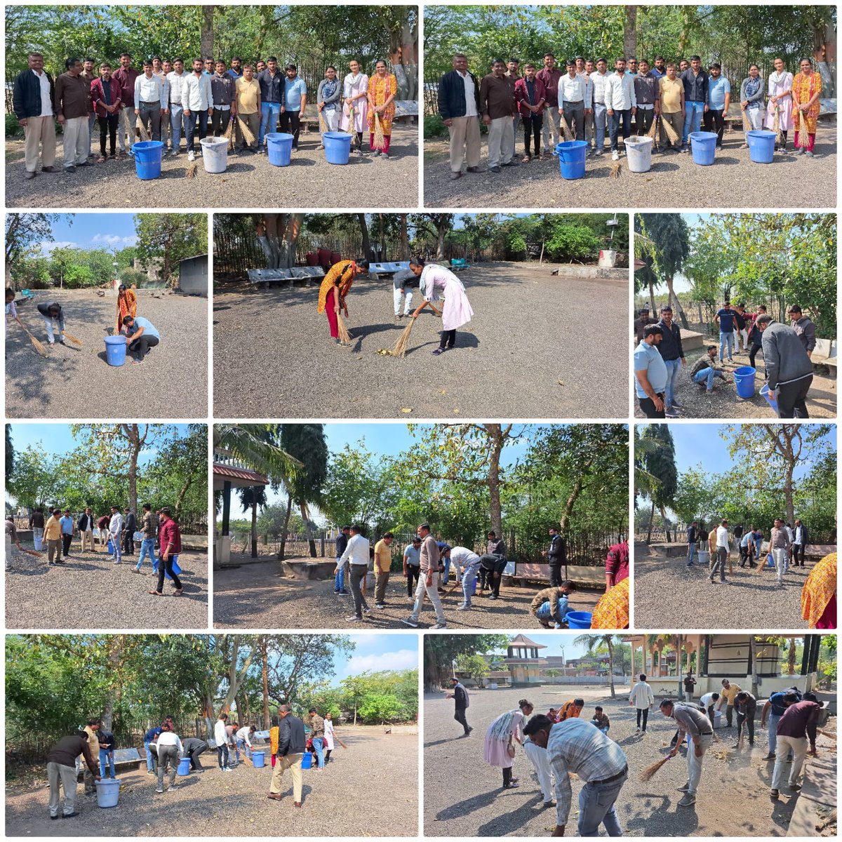DRajput_15's tweet photo. આજરોજ ટાટમ ગામે સેવાસેતુ કાર્યક્રમ નિમિત્તે તલાટી કમ મંત્રી મંડળ - ગઢડા તાલુકા દ્વારા ધાર્મિક સ્થળોની સફાઈ કામગીરી હાથ ધરવામાં આવી.
@DDOBOTAD https://t.co/3GovjrO3O2