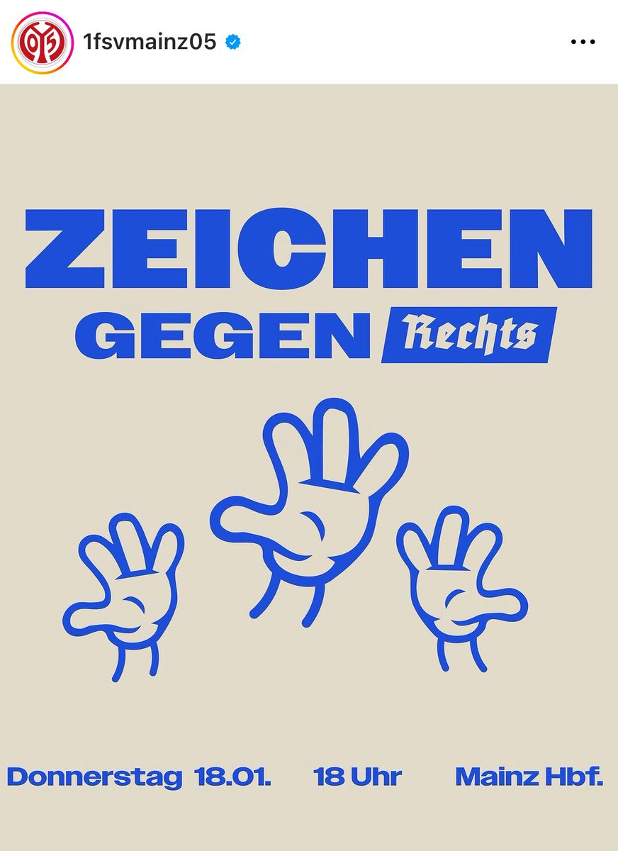 DAS ist unser Verein! ❤️

<a href="/1FSVMainz05/">1. FSV Mainz 05</a> #ZeichengegenRechts