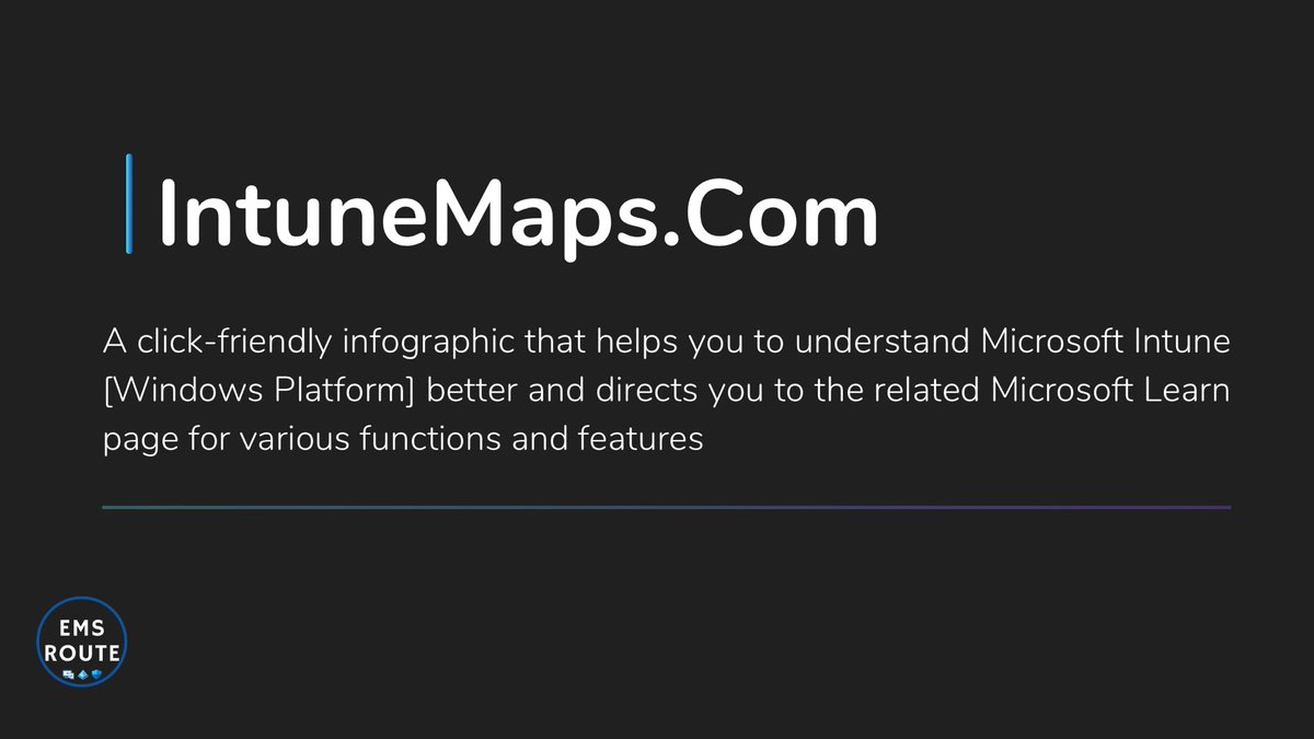 🔗 intunemaps.com

IntuneMaps V2 is now online. Revamped the page and added some new updates and features. Hope this will help you in your #MicrosoftIntune journey.
#Intune #MsIntune #DeviceManagement #Microsoft #Mindmap