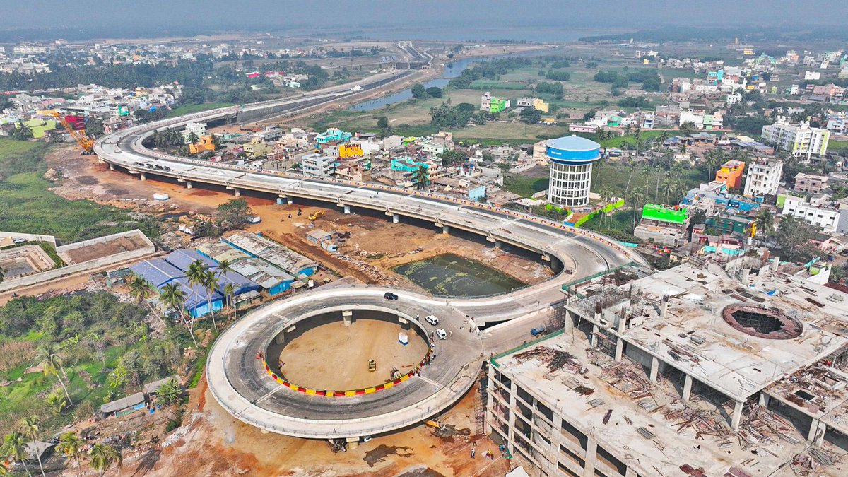 PWD_Odisha's tweet photo. #ShreeSetu, Odisha’s first trumpet bridge, is to be inaugurated by Hon’ble Chief Minister Shri @Naveen_Odisha today in #Puri. A great leap towards our state’s infrastructure development.
#SriJagannathaParikrama #OdishaOnTheMove https://t.co/pwYbqaAYHI