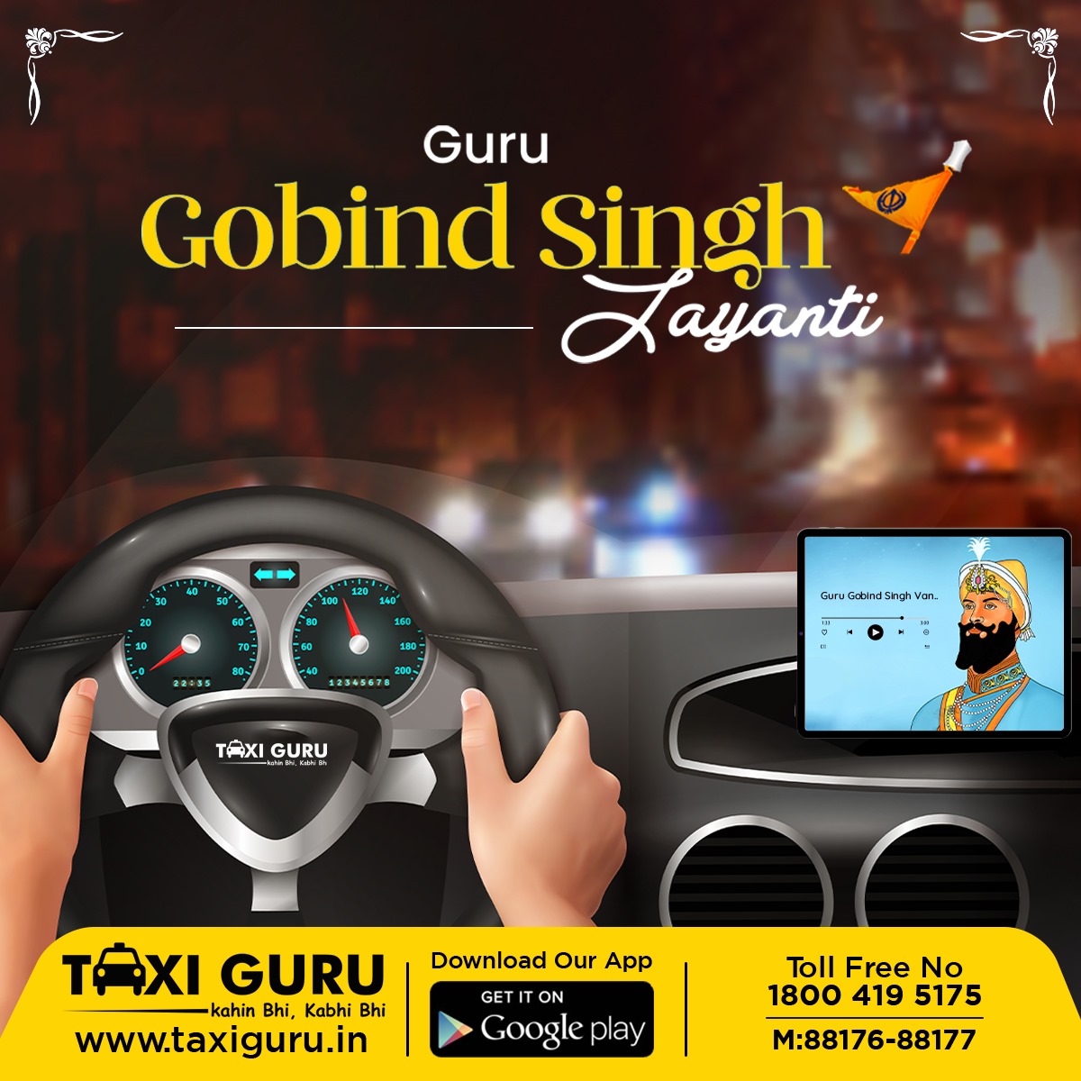 'Wishing you the courage to face challenges with the strength of steel ,just like Guru Gobind Singh Ji'.!!

On this auspicious day,may the divine blessings of Guru Gobind Singh Ji  brings , joy, peace,and prosperity into your life.

!! Happy Gurpurab!!🪯

play.google.com/store/apps/det…