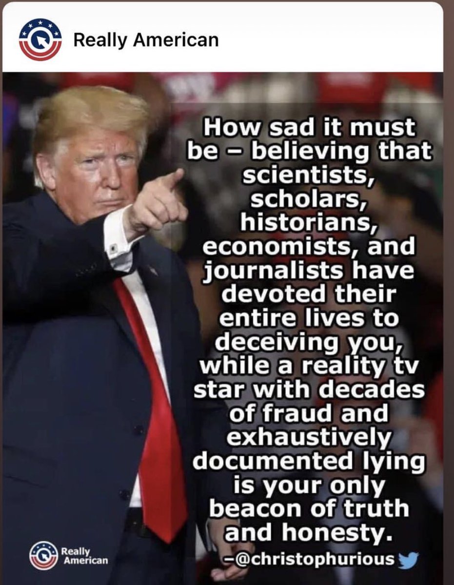 Gaab_REAL's tweet photo. @EStiggs @TRUMP_ARMY_ A liar. A fraud. Proven and documented. 🖕🤥🍊🤡🍕💩
🖕#Cult45 
🖕#GQP 
🖕#trumpanzees 
🖕#magats https://t.co/zHdEIgVeID