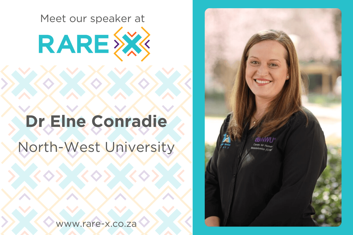 Meet Dr Elne Conradie 

Wednesday 14 February 
Time: 13h54-14h06
Topic: Recruitment strategies for a non-hospital based academic biobank in South Africa 
Session: Breakaway – Data &amp; Research