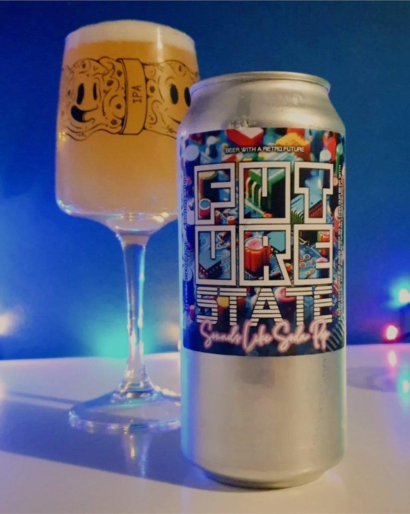 FutureStatebrew's tweet image. Ready for 80s synth-hopped IPAs, Super deluxe Dinner Party Stouts, Synthwave, Darkwave, hazy LA skylines, 80s and 90s movie pairings and recommendations?
Join our Club 🦩🌴💌