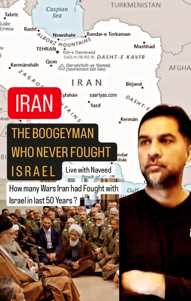 GhostofKargil99's tweet photo. How many Wars Iran Fought with Israel in Last 50 Years ? Live Open Mic 🎙️ Tonight on  Twitter &amp; YouTube • 11:00 pm https://t.co/Vix3n29UFd https://t.co/nOrkom56dP