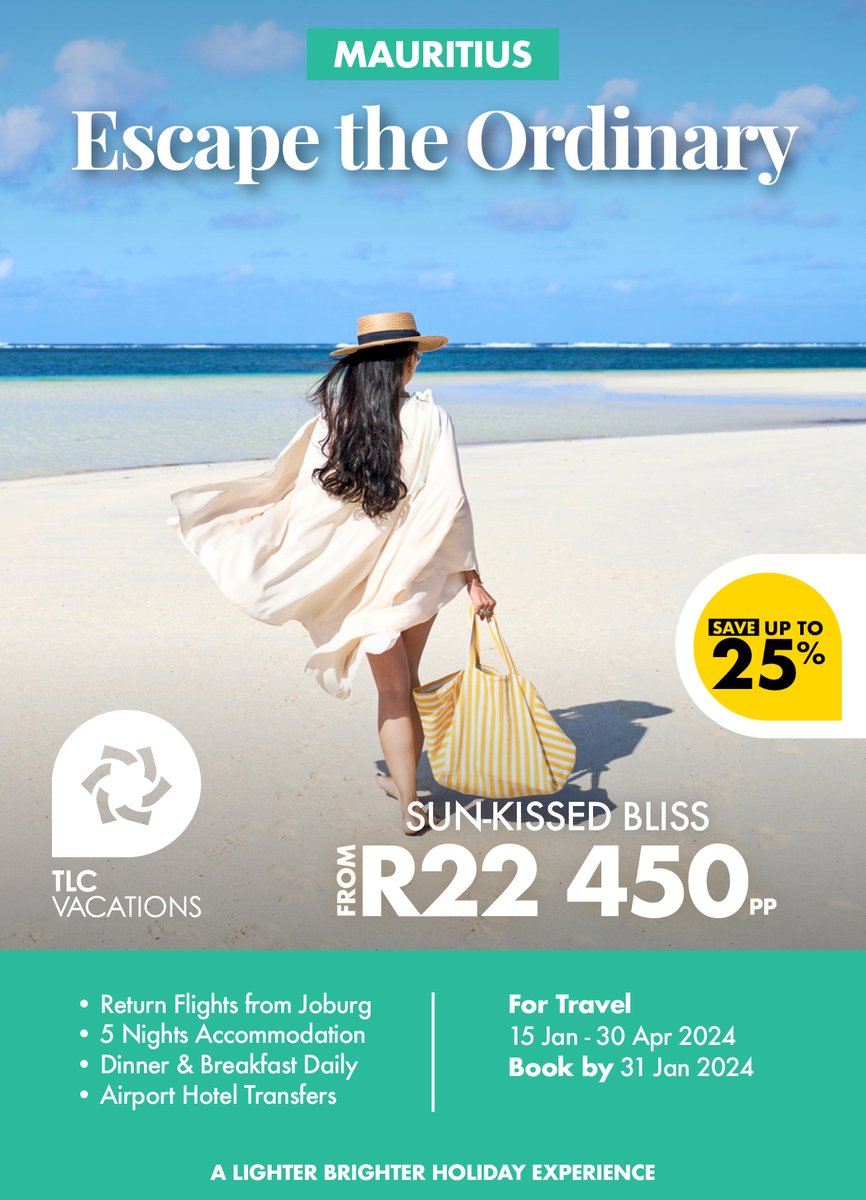 tlc_vacations's tweet photo. 𝑬𝒎𝒃𝒂𝒓𝒌 𝒐𝒏 𝒂𝒏 𝒆𝒏𝒄𝒉𝒂𝒏𝒕𝒊𝒏𝒈 𝒋𝒐𝒖𝒓𝒏𝒆𝒚 𝒕𝒉𝒓𝒐𝒖𝒈𝒉 𝒕𝒉𝒆 𝒑𝒊𝒄𝒕𝒖𝒓𝒆𝒔𝒒𝒖𝒆 𝒃𝒆𝒂𝒖𝒕𝒚 𝒐𝒇 𝑴𝒂𝒖𝒓𝒊𝒕𝒊𝒖𝒔 𝒘𝒊𝒕𝒉 𝑳𝑼𝑿* 𝑹𝒆𝒔𝒐𝒓𝒕𝒔.
☎️0100551869
📧res@tlcvacations.co.za
🌐https://t.co/p9OvPgtMGt
#tlcvacations #luxresorts #iwant2gothere https://t.co/tAn1q1ineC