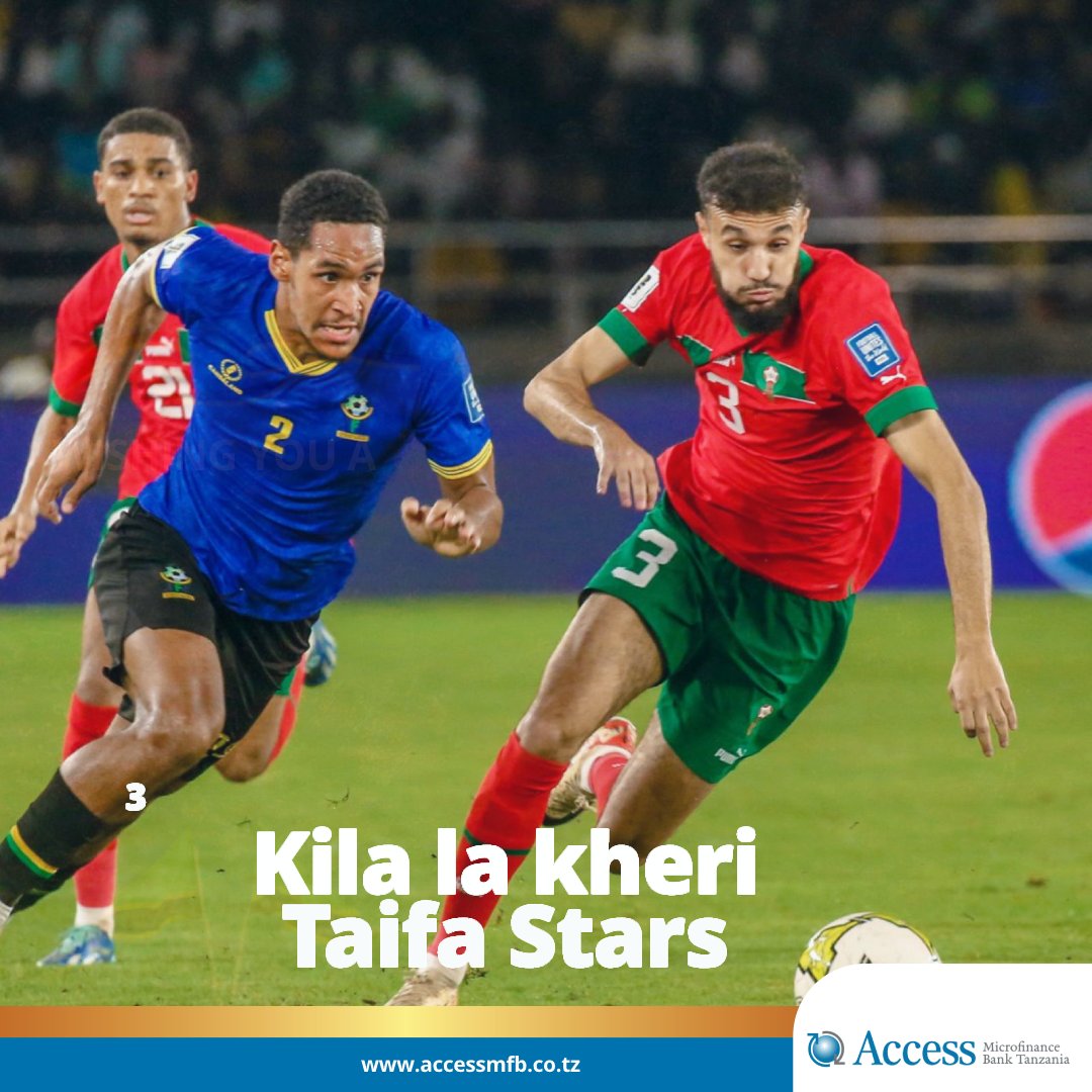 Leo Timu yetu ya taifa ( Taifa Stars)  inashuka dimbani kumenyana na timu ya taifa ya Morocco katika michuano ya Afcon inayoendelea huko Ivory coast. Tunaitakia timu yetu ya taifa ushindi mnono ili kuendelea kuitanagaza Tanzania kupitia soka. 
#taifastars #tanzania #afcon #tff