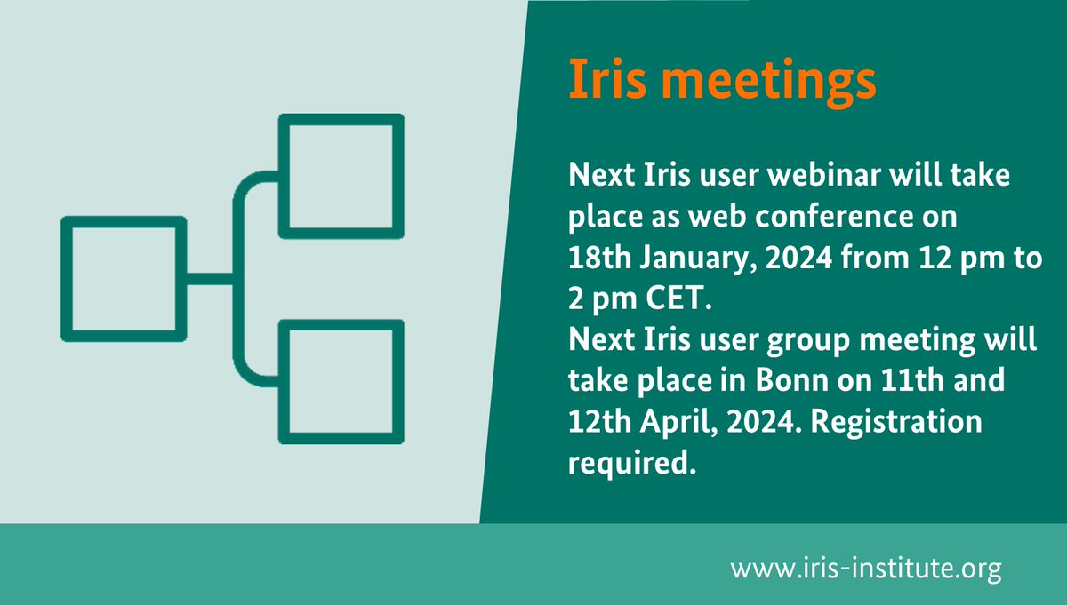 The next #Iris meeting is tomorrow. Details are online. Register now for the Iris User Group meeting in April, 2024:
bfarm.de/EN/Code-system… #coding #statistics #ICD11 #ICD10