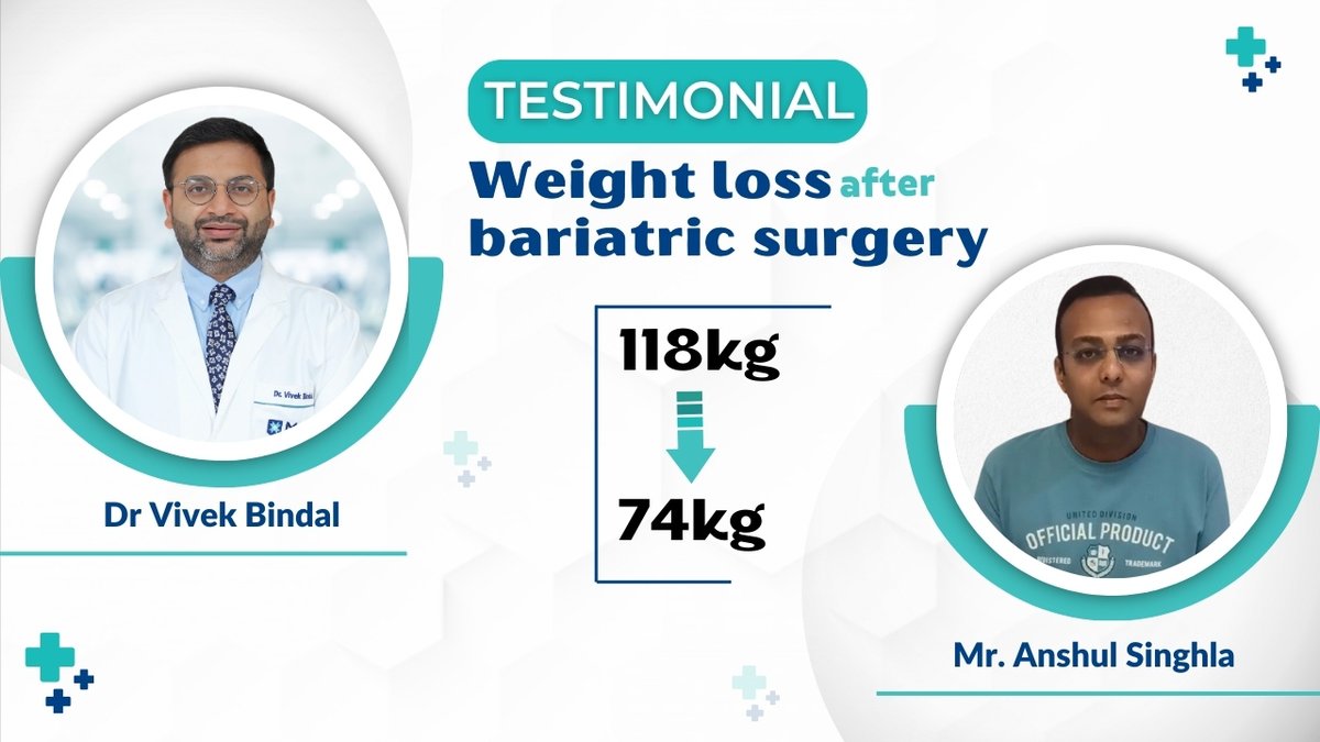 Weight loss after bariatric surgery
118 kg To 74 kg

#piles #hernia #delhisurgeon #healthcare #surgery #roboticsurgeon #india #medical #surgeon #delhi #laproscopic #max #ghaziabad #surgical #robotics #roboticsurgery #weightlossjourney #bariatricsurgery #weightloss #bariatric