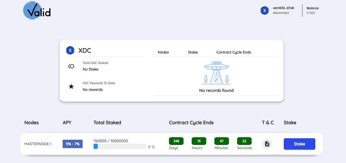 HAMI_developer's tweet photo. In the meantime, the #XDCNetwork community has been very keen on #NodeStaking services for those who do not have 10,000,000 $XDC
The @XDCSolutionsLLC team finally released it!
Each person can staking their $XDC through their personal wallets.
The APY is 5 to 7%, and please refer to the website for more information.
Link: https://t.co/5gXiWqc2AJ
FAQ: https://t.co/x2GPJnJ5Kq
#XDC #XDCNetwork