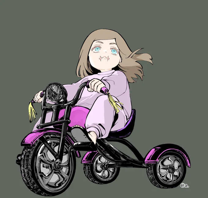 リクエストありがとうございました「ピンクのニンジャならぬピンクの三輪車に乗ったはるたん」です! 