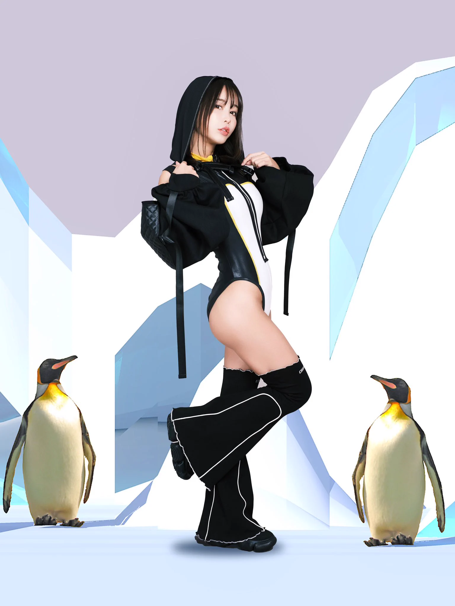M企画 ペンギン競泳　ラインジッパー水着 M企画 on X: 