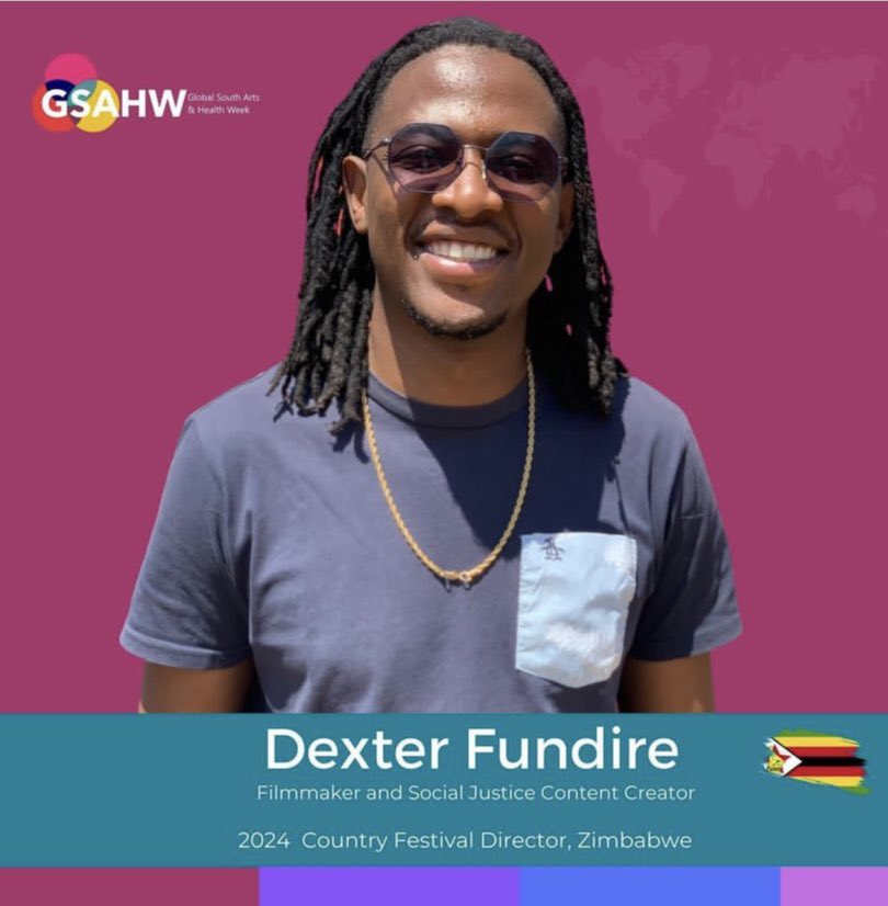 We are thrilled to announce that our @ALZFilmFellows project officer Dexter Fundire, has been selected as the director of the 2024 Global Arts South Arts and Health Week. 
#TeamMagamba