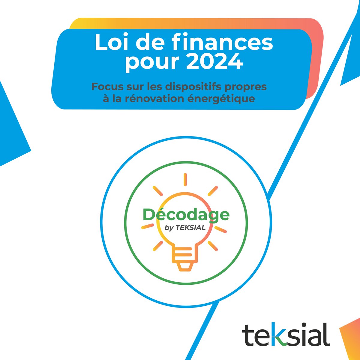 #Loidefinance2024 [1/4]

🔴La Loi de Finances 2024 a été promulguée le 29 décembre 2023 et publiée le 30 décembre 2023 au Journal Officiel. ​

Retour sur les mesures budgétaires concernant la #rénovation et l’#EfficacitéEnergétique.​

#LDF2024