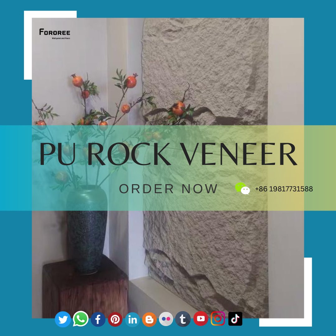 iFOROREE's tweet photo. FOROREE PU rock veneer , diy friendly, light weight, one of the best wall decoration material! W.a: +8619817731588 #pustone #pustonepanel #puwallpanel #buildingmaterial #walldecoration#FOROREE https://t.co/MS7Qjt4tqC