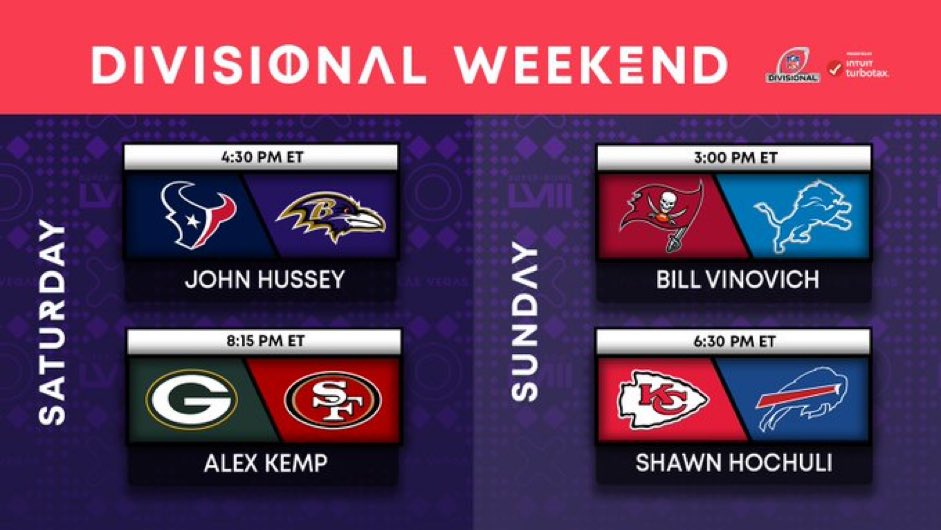 B3astm0deTV's tweet photo. Hier sind die Referees der Paarungen für das #NFLPlayoffs Divisional Weekend.
@NFLFootballOps
#NFL #rtlnfl #AmericanFootball #DivisionalRound @RTL_Sport #Playoffs #ENDZN #ranFOOTBALL #Touchdown24Mag https://t.co/TsQldaujo2