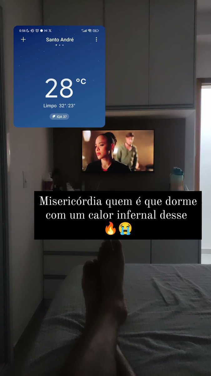 Quem é que dorme com um calor infernal desse?😭🔥