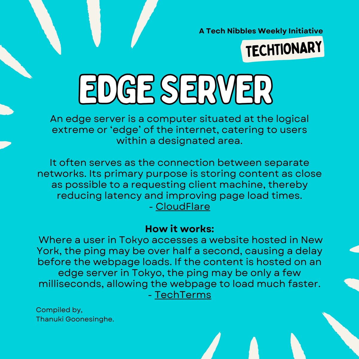 thanuki_g's tweet image. Consider yourself server-savvy? 🤔

Have you heard of #edgeservers?⚡️

Find out, level up your vocab, and stay savvy with #Techtionary!
