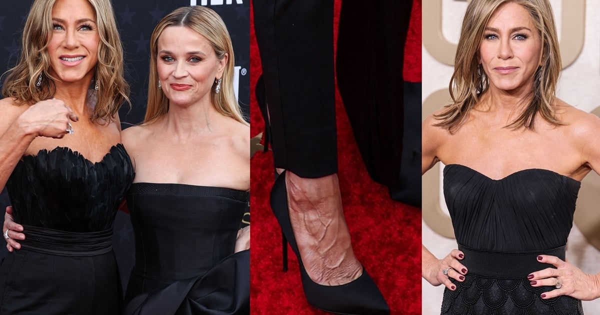 Jennifer Aniston Debuts Edgy “New Rachel” Haircut and Black Dolce &amp; Gabbana Power Suit at Critics Choice Awards dlvr.it/T1TdGd