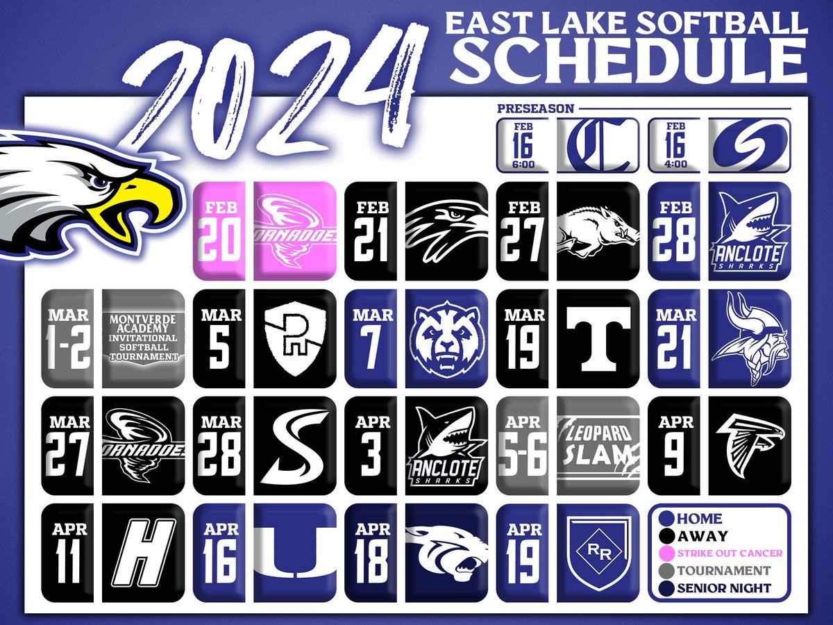 🦅🥎 opening up 2024 with the annual Strikeout Cancer Game 🎗️💓 2.20.24 vs. <a href="/CLW_softball/">CHS Softball</a>